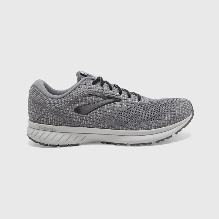 Brooks Revel 3 Mens Road Running Shoes - Grey - Philippines (350164DQK)